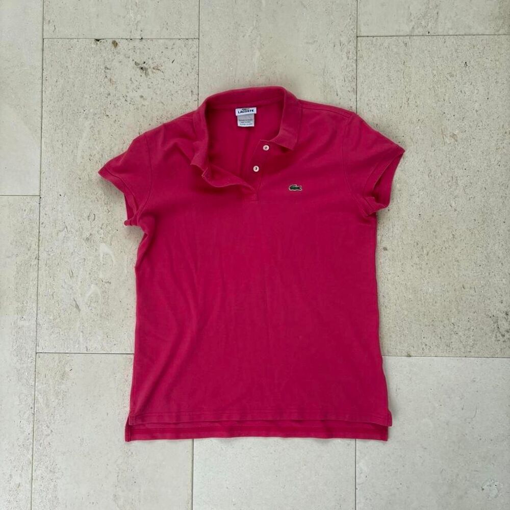 Y2K Vintage Lacoste Hot Pink Polo